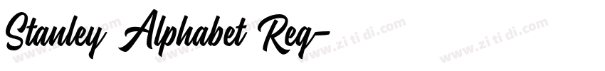 Stanley Alphabet Reg字体转换